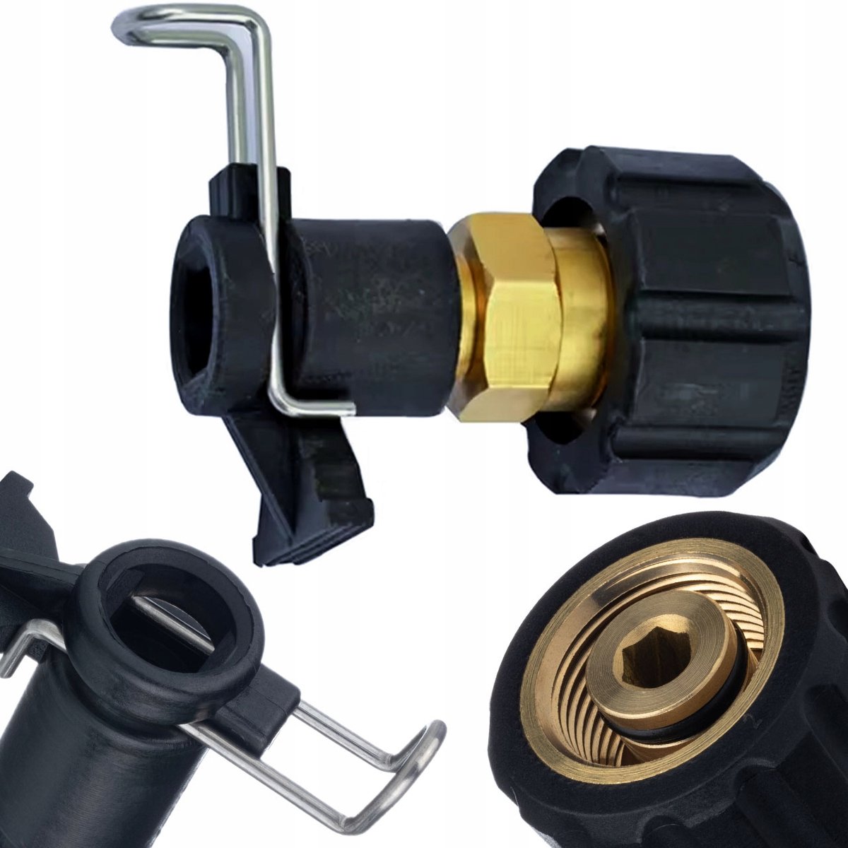 Rosfix Adapter QuickConnect Spuitmond Type A - M22x14 mm Pen - Kunststof+Metaal, Snelle Montage - Geschikt voor Kärcher