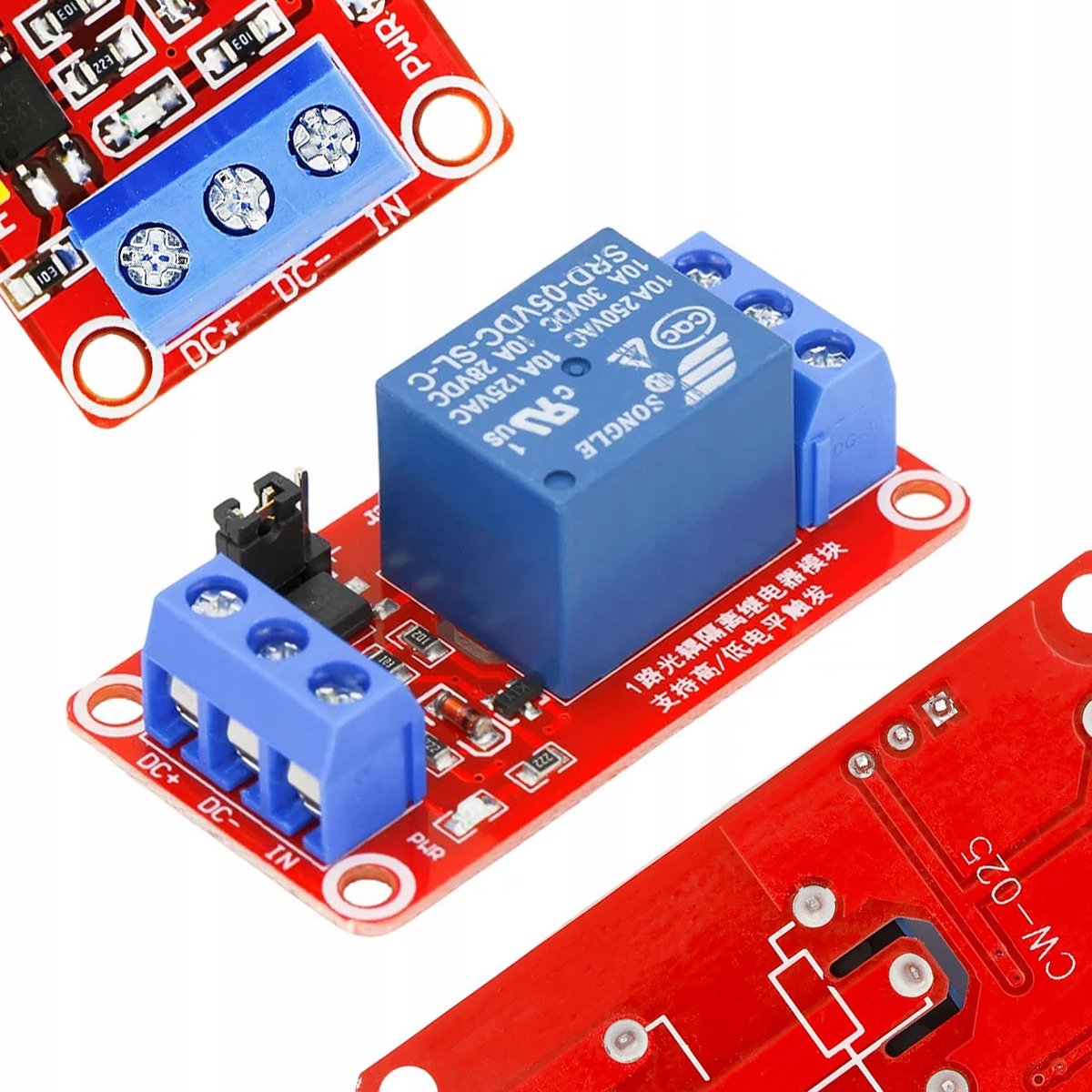 Rosfix Relaismodule 1-Kanaal 5V - H/L Schakeling, 10A - Compact Duurzaam - Geschikt voor Arduino