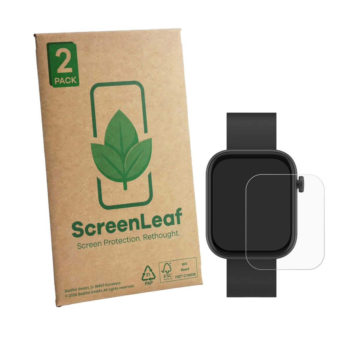 2 Stuks Screenprotector voor Denver SWC-185B - Hoogwaardige Beschermfolie transparant
