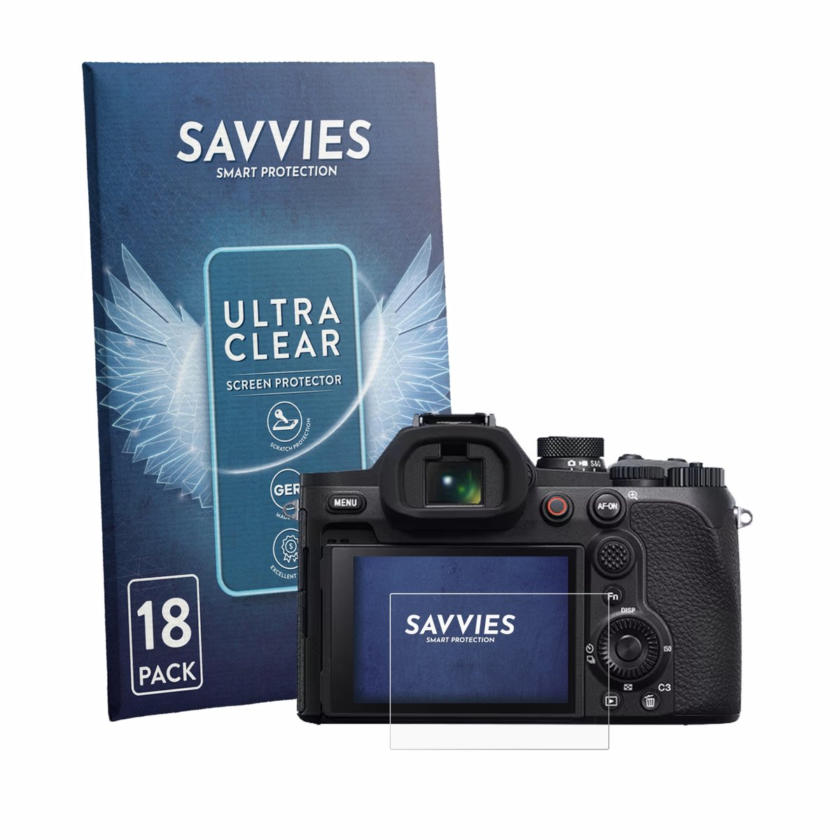 Savvies - Screenprotector voor Sony Cyber-Shot DSC-RX10 V - Folie Beschermfolie transparant 18 Stuks