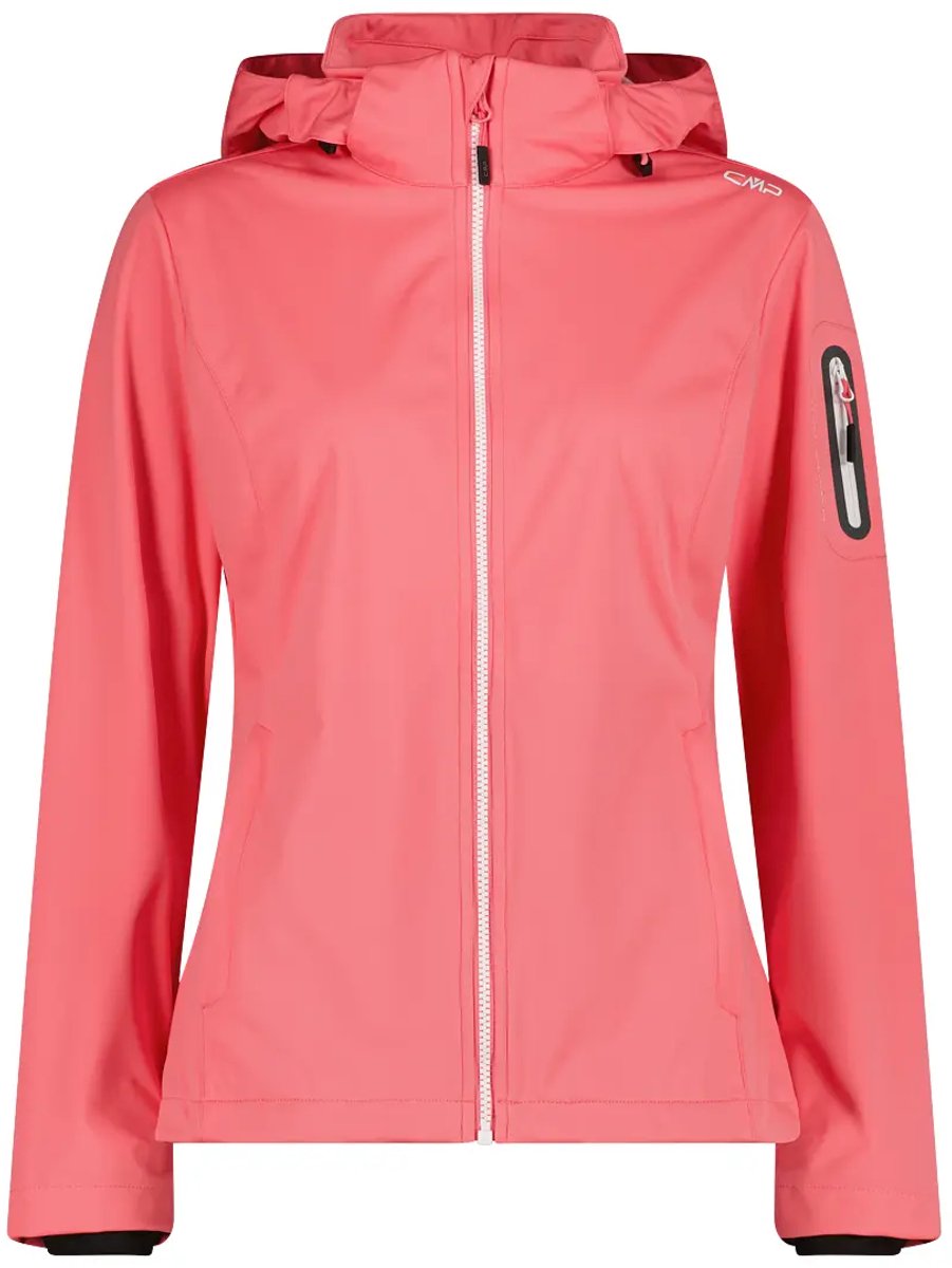 Dames softshell waterdichte jas met capuchon CMP Roze