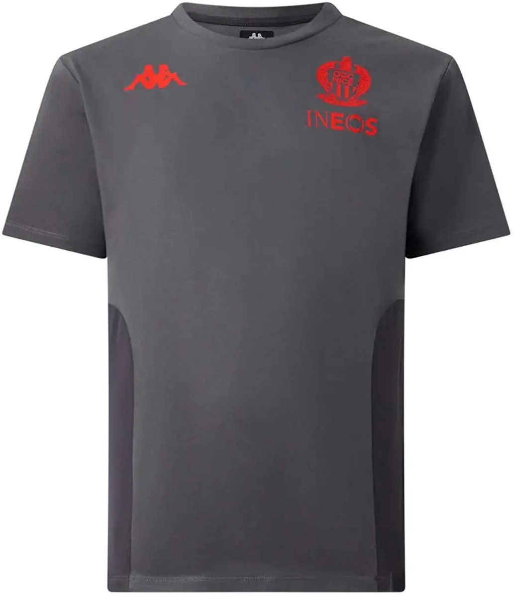 T-shirt OGC Nice Millido 2025/26 Grijs