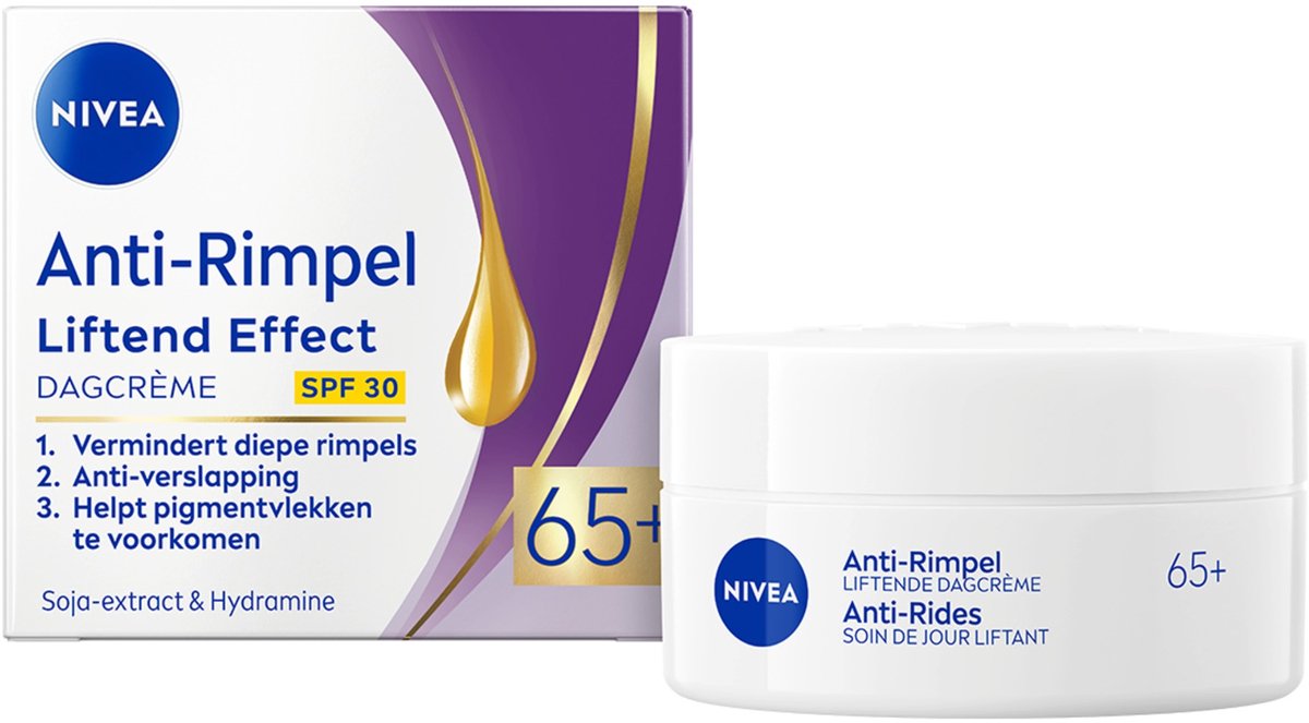 NIVEA Anti-Rimpel Liftend Effect Dagcrème SPF 30 - voor de Rijpere Huid - Verstevigt & Hydrateert Intensief - 50 ml