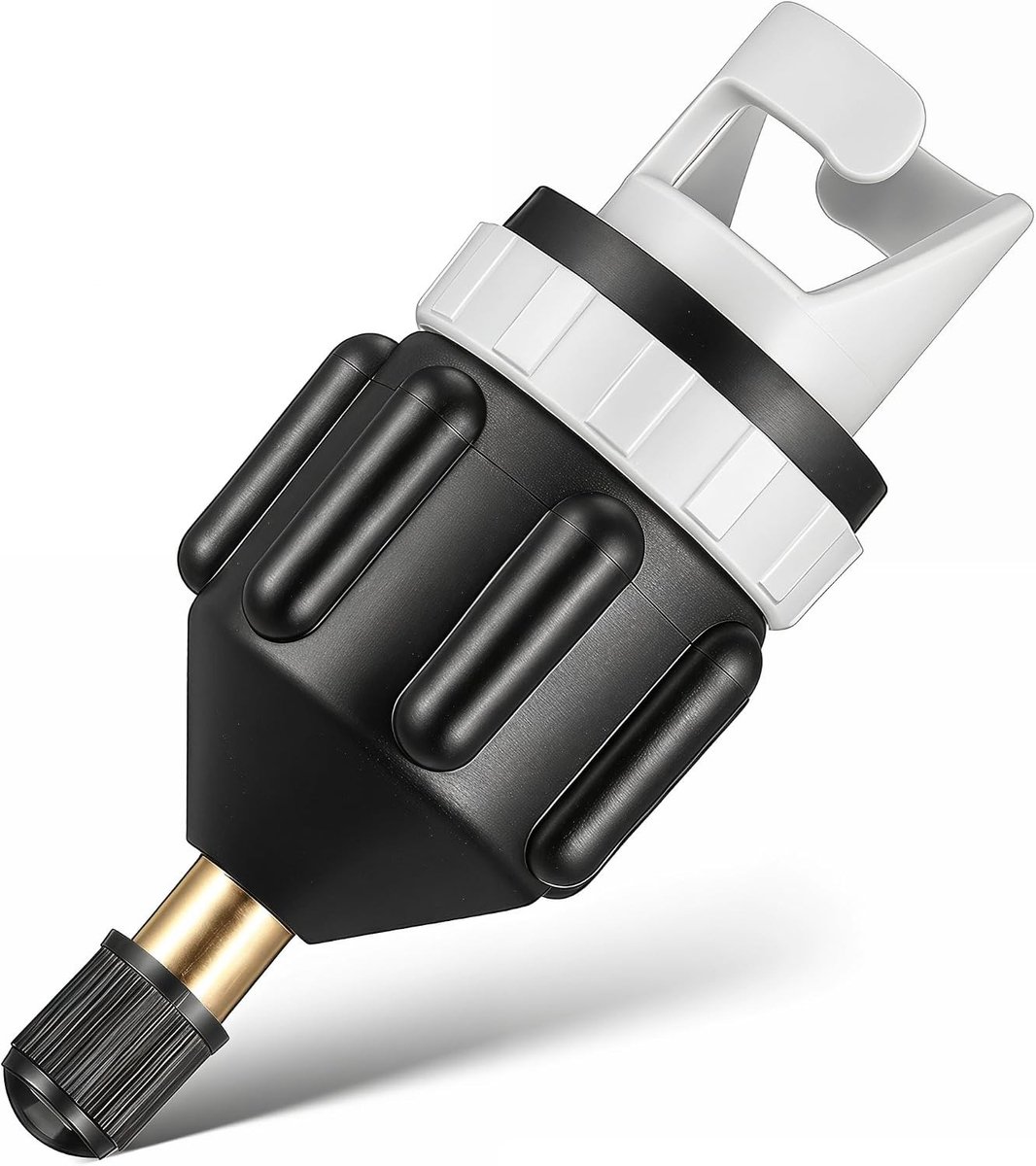 Kajak peddel - Zwart - Universeel - Rubber en Legering - Adapter voor Luchtcompressor op Opblaasbare Botenvormen