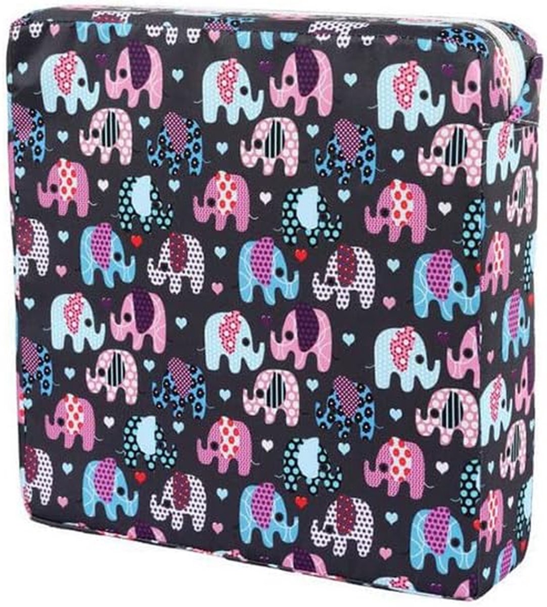 Stoelverhoger Kinderen - Verhoogde Stoel - Aan Tafel Zitten - Wasbare Afneembare Hoes - 31.5 cm - Olifant