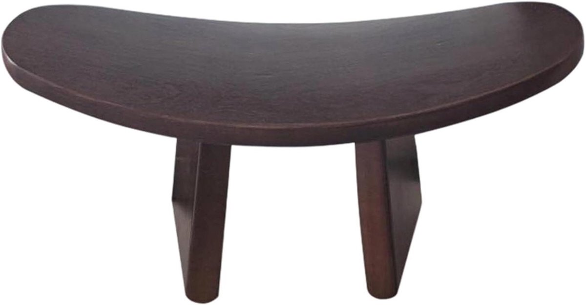 Meditatie Kruk - Kneeling Chair - Spirituele Beoefening - Ergonomisch Houtontwerp - 42x21x16cm - Zwart Bruin