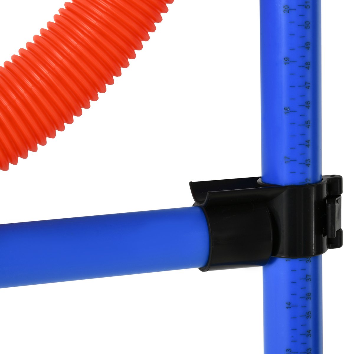 Trainingsmateriaal voor hondenbehendigheid - behendigheidsoefenset - behendigheidsset voor honden - slalomhindernis springring voor honden - 3 - in - 1 trainingsgebied voor hondensporten - blauw+rood
