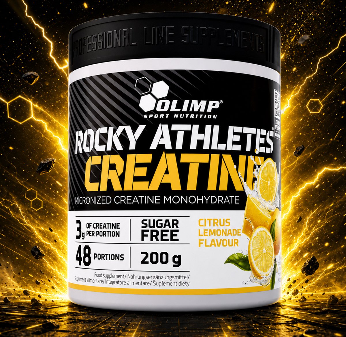 Olimp Nutrition Rocky Athletes Creatine 200g Citrus Lemonade