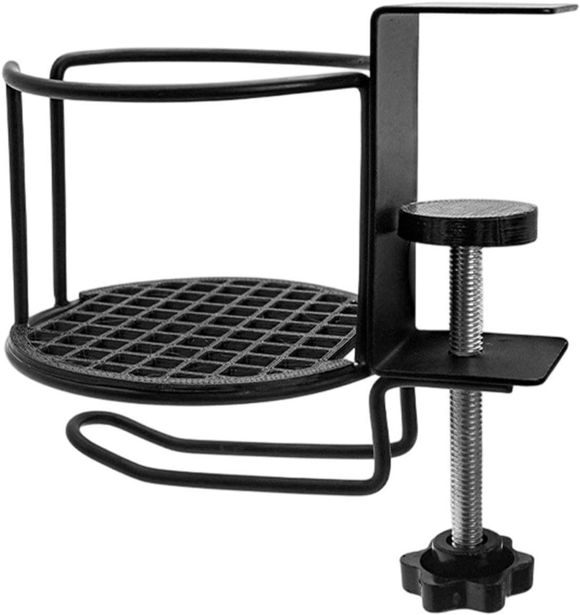 Bekerhouder Bureau - Tafelhouder Mok - Dranken Stabiliseren - Morsvrij Ontwerp - 10 x 10 x 10 cm - Zwart