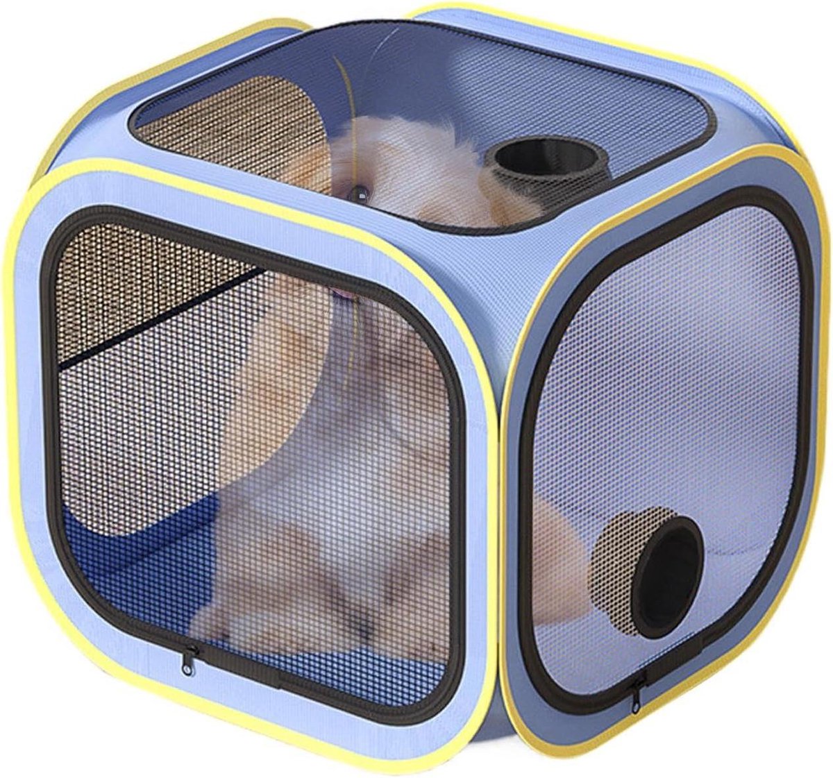 Droogbox Huisdieren - Katten Droger - Vacht Drogen - Anti Haar Vliegend - 544 x 516 cm - Blauw