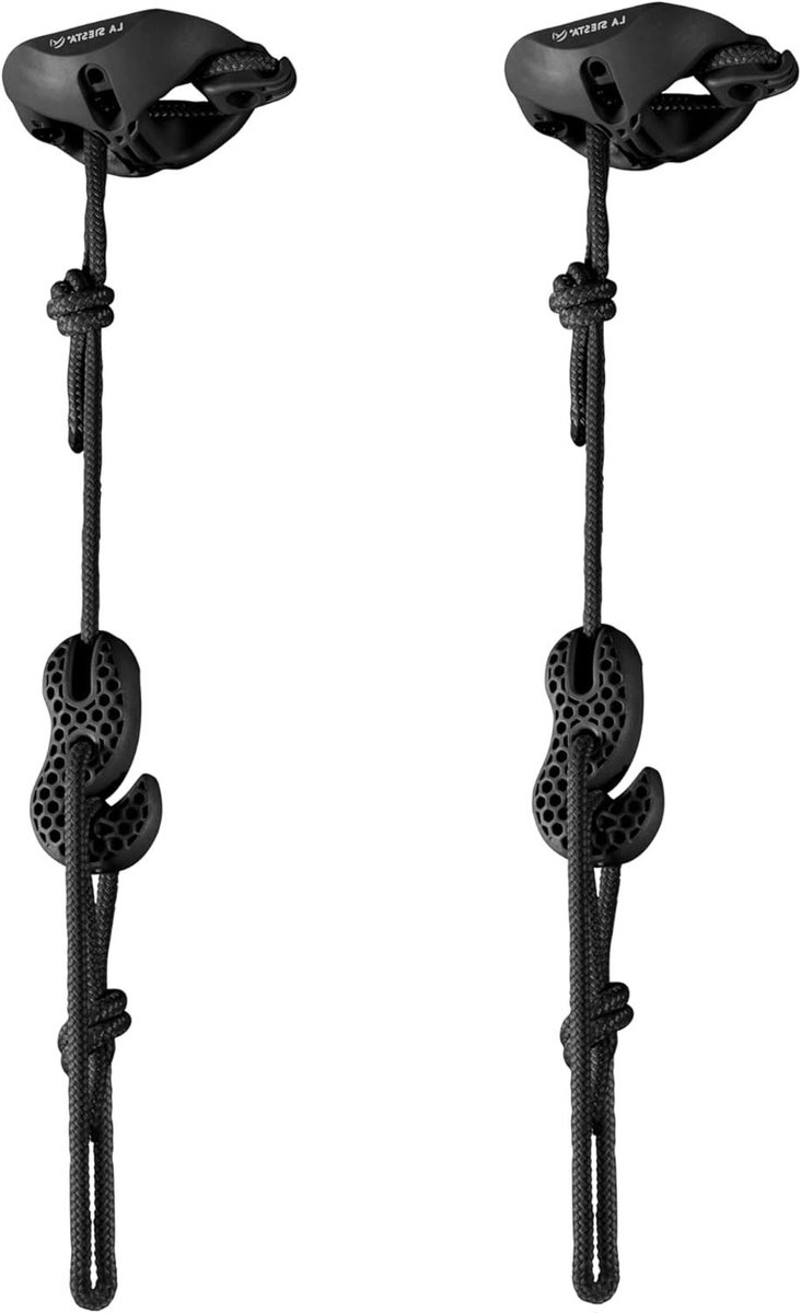 Hangmat Houder - Bevestigingsset Hangmat - Ontspannen Buiten - TÜV-getest - 200 kg belastbaar - Zwart