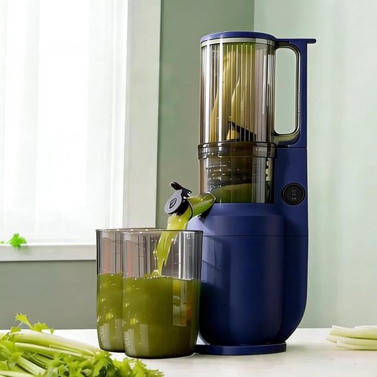 Sapcentrifuge - Gezond Sap - Fruit En Groenten - Krachtige Motor - 550 Milliliter - Blauw — afbeelding 5