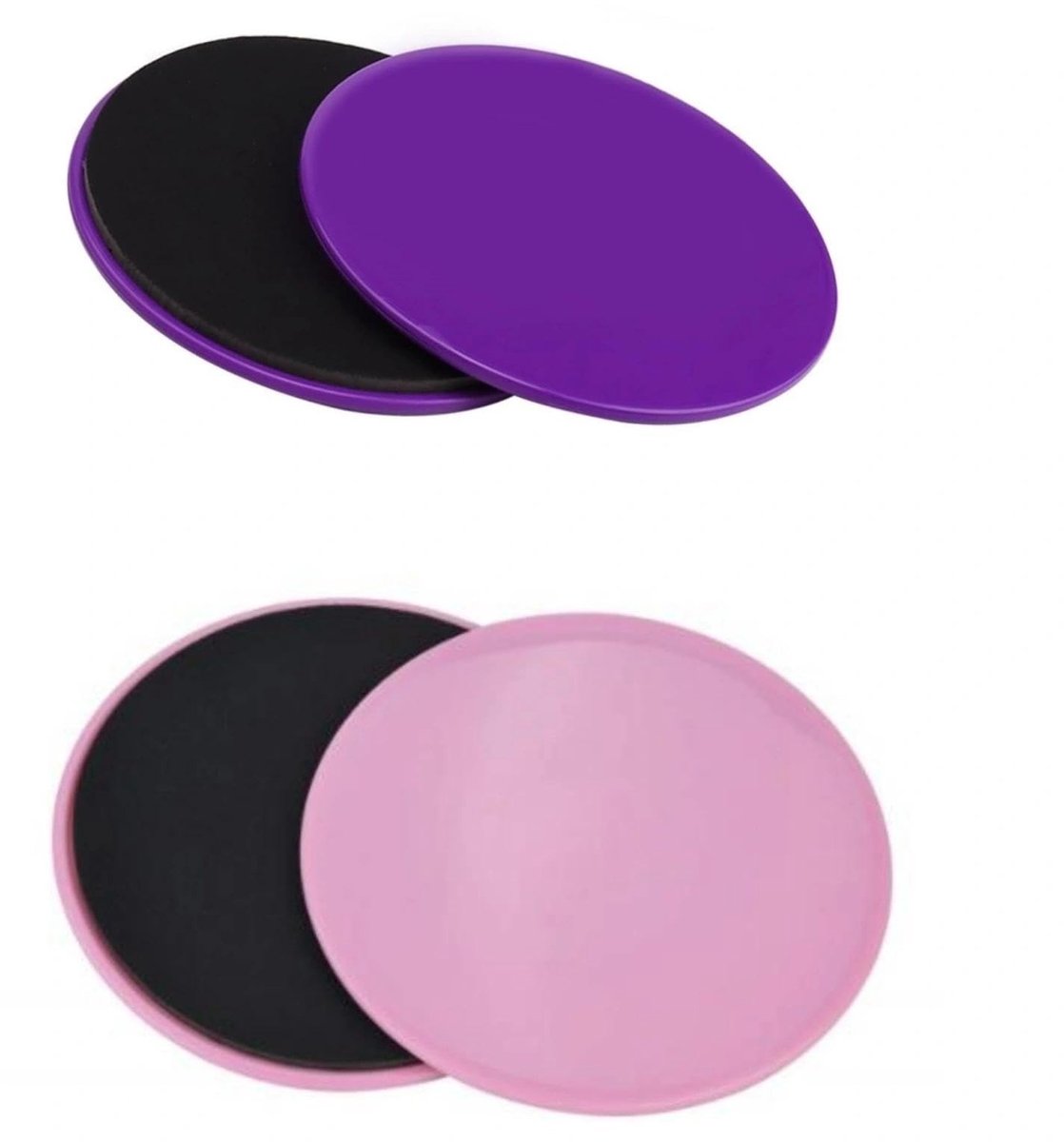 Omgoods - Set van 4 Dubbelzijdige Fitness Glijdisc met Antislipfunctie