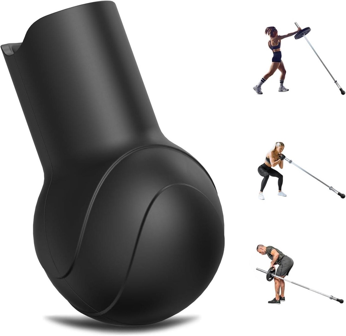 Landmine Adapter - Barbell Trainer - Kracht Training - Snelle Installatie - 5 cm - Zwart