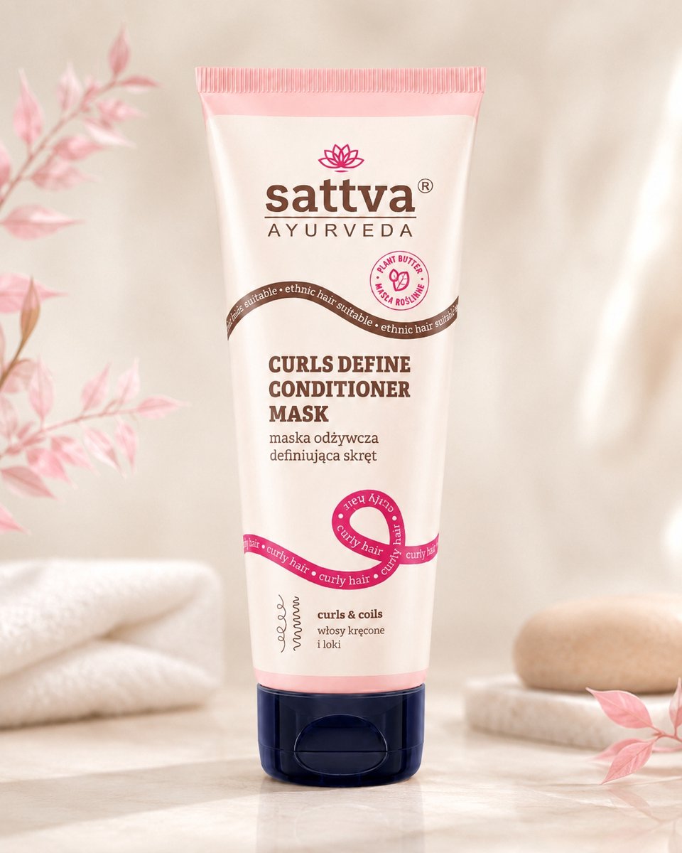 Haarmasker voor krullend haar, Sattva Ayurveda, 200 ml