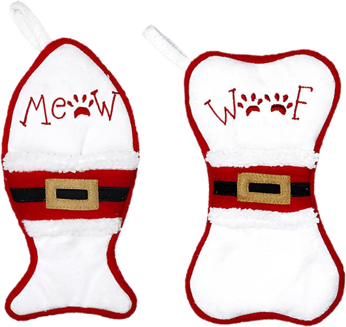Twee Stuks Kerstdecoratie Tafel Bestekzakken van Niet-Geweven Stof voor Feestdagen, Kerstversieringen, Cadeautassen en Serviesaccessoires