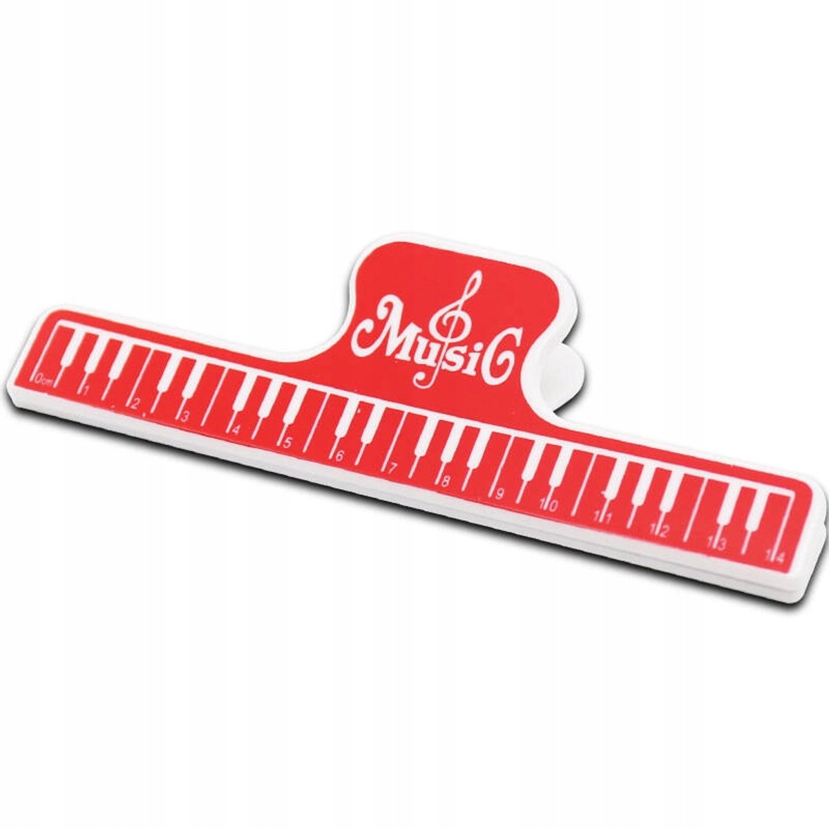 Muziekbladklem voor lessenaar - Rood