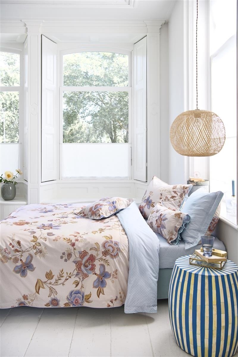 Pip Studio Cece Fiore dekbedovertrek - Lits-Jumeaux XL - 260x200/220 - Wit