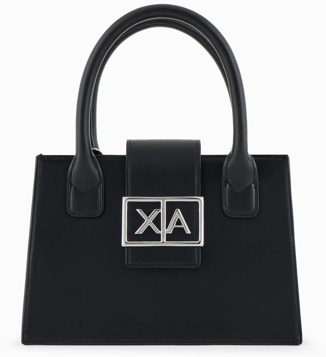 Dames Handtas - Schoudertas Tote - Dagelijks Gebruik - Magneetsluiting Met Logo - 22 cm Breed - Zwart