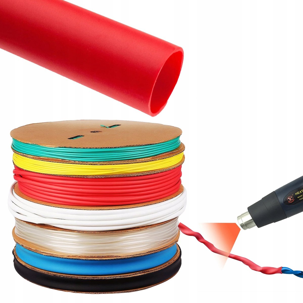 Rosfix Krimpkous 70mm - Dunwandig, Zelfdovend - 2:1 Krimp, 1 m, 100–110°C - Elektrische Isolatie