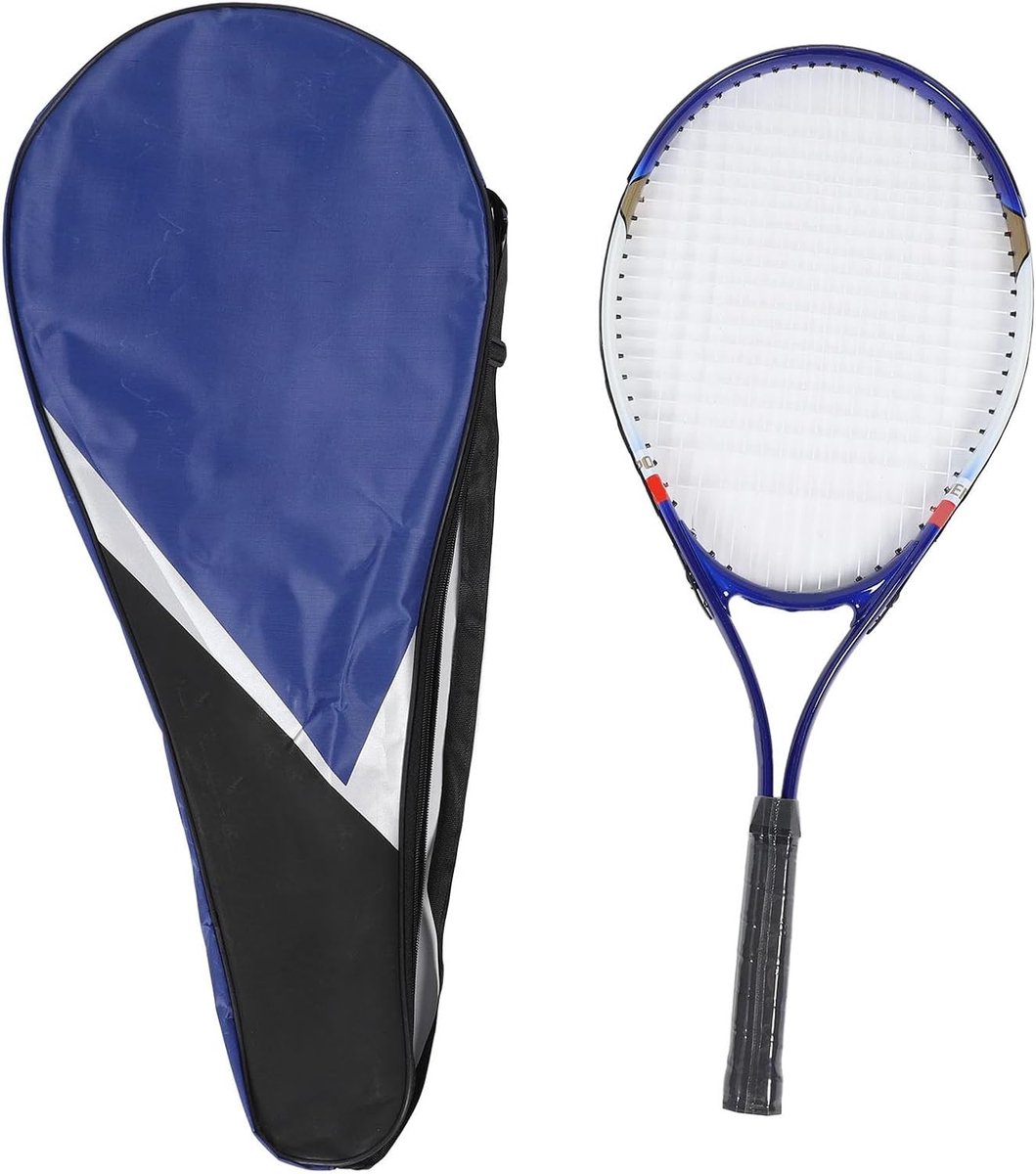 Tennisracket 27 Inch van Aluminium Legering met Nylon, Ideaal voor Beginners en Gevorderde Spelers, Inclusief Rackettas en Accessoires