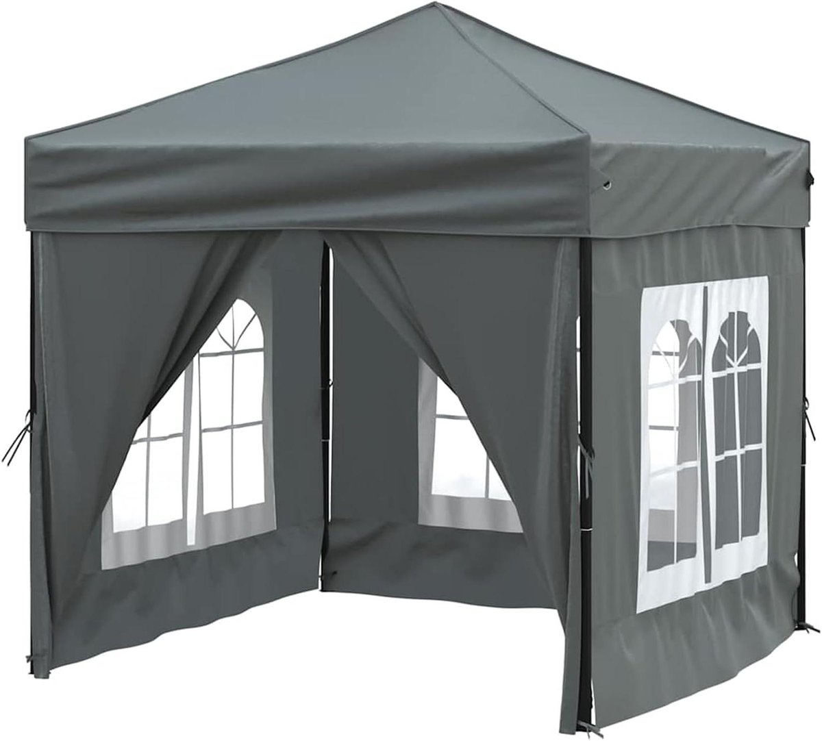 Opvouwbare Feesttent - Partytent Tuin - Outdoor Bijeenkomsten - Waterafstotend UV-bescherming - 200x200 cm - Antraciet