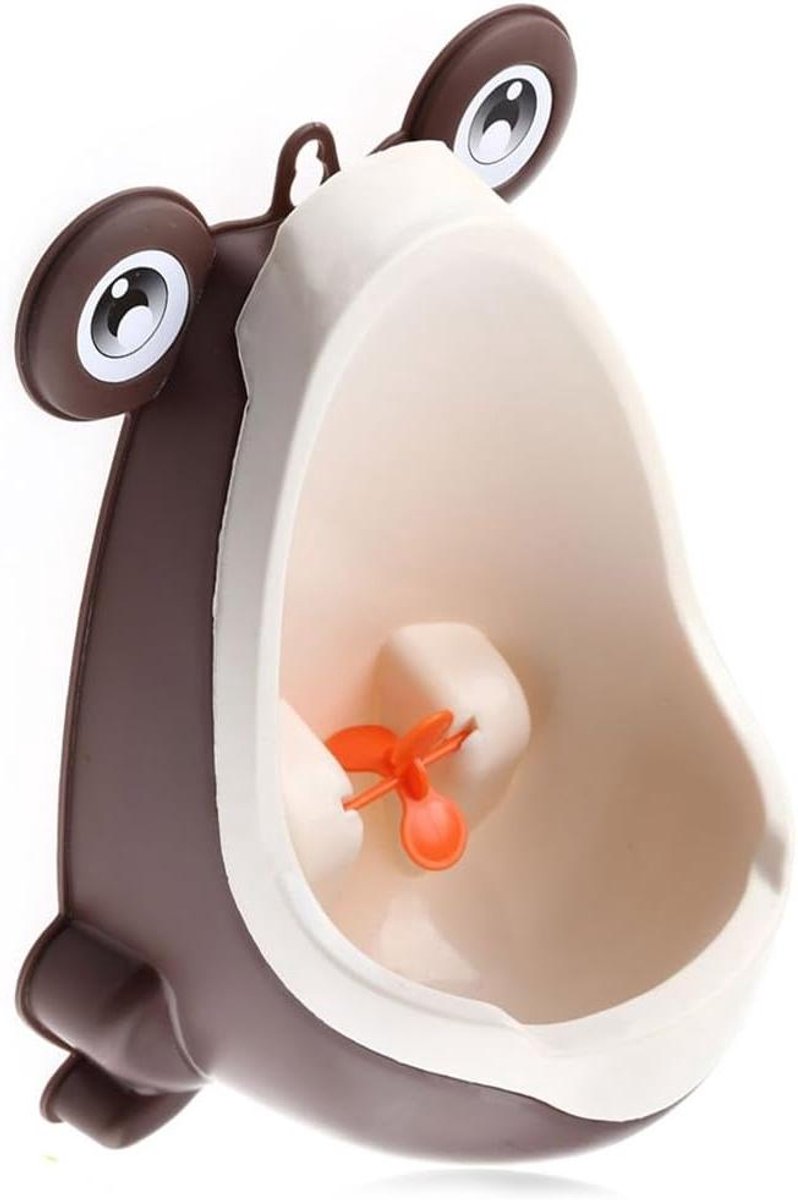 Kikker Potty Training Urinal - Baby Urinoir Kinderen - Zindelijkheidstraining Jongens - Roterende Windmolen - Grote Capaciteit - Grijs