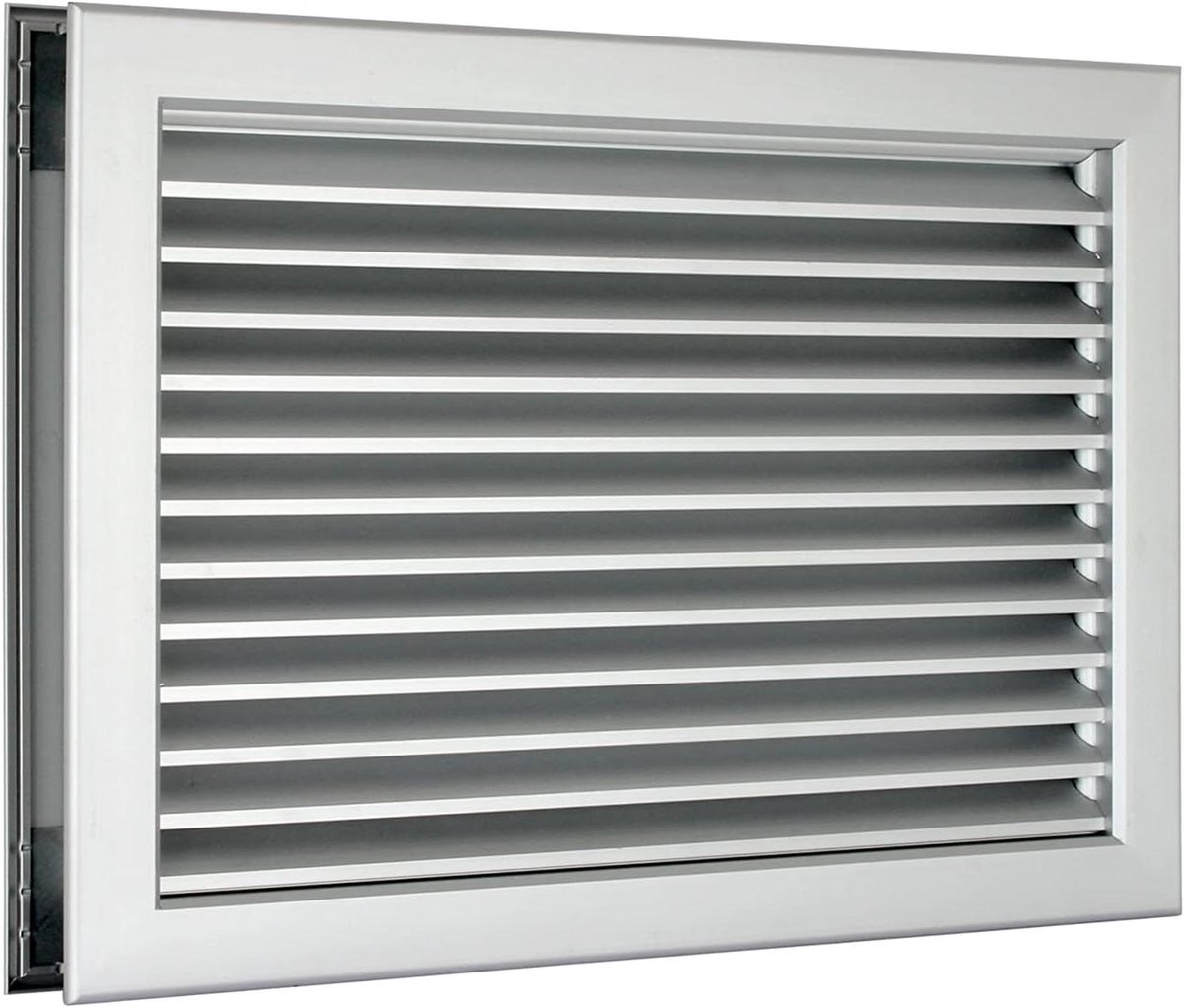 Deurrooster Zichtwering - Inbraakrooster Deur - Ventilatie Deur - Inkijkbescherming - 525 x 325 mm - Aluminium