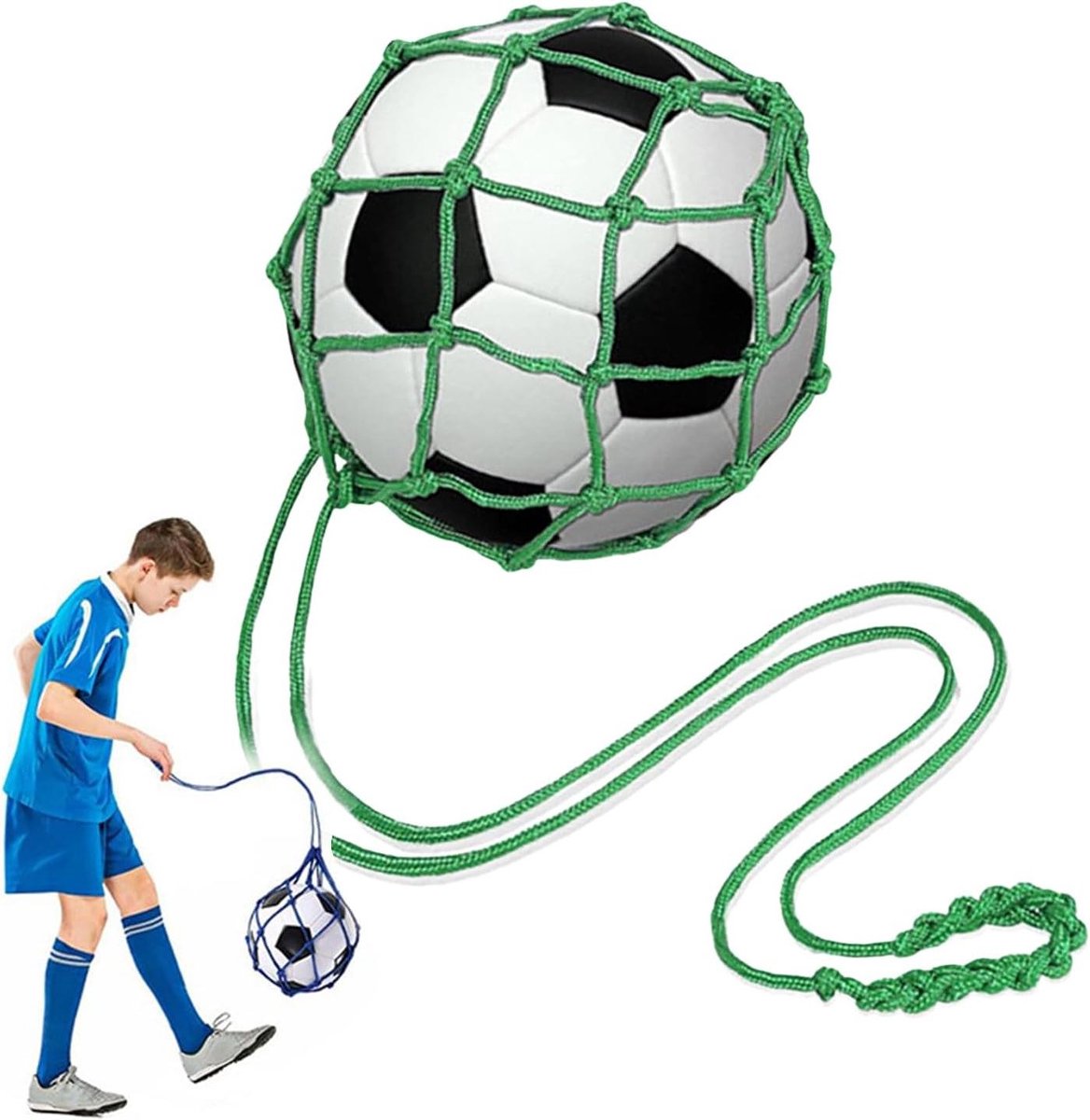 Mesh Bal Tas - Voetbal Draagtas - Sportuitrusting Organiseren - Duurzaam Nylon Materiaal - 12.2 x 11.8 x 2.3 cm