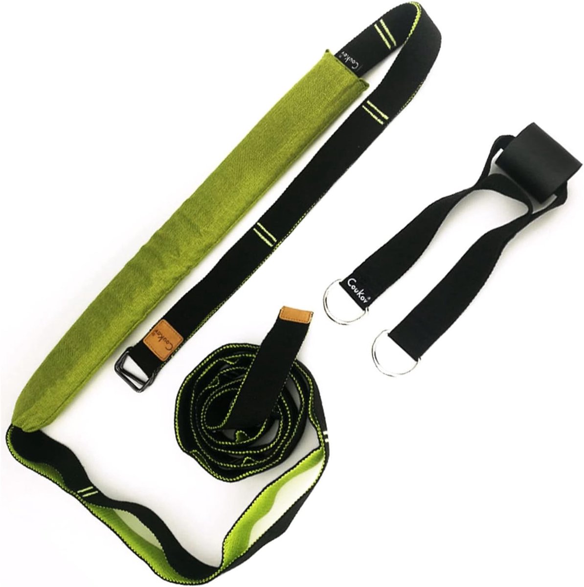 Verstelbare Fitness Band voor Yoga en Training, Geschikt voor Deurbevestiging, Sterke Draagkracht en Ondersteuning bij Achteroverbuigen