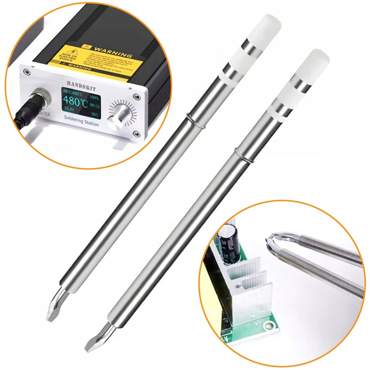 Rosfix Soldeerpunten voor Termisch Precisiepincet T12 - Set 2 - 120W Snelle Opwarming