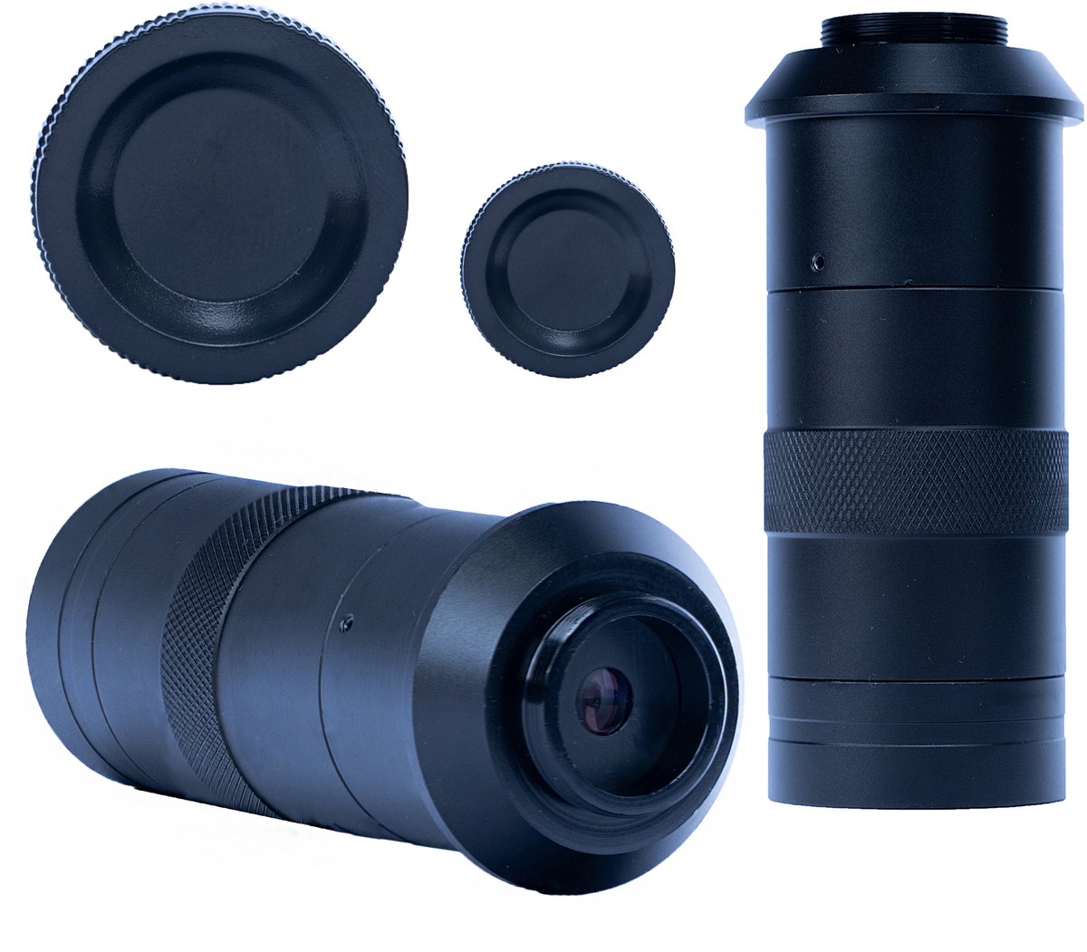 Rosfix Objectief Microscoop ODM-100X - C-Mount 100x Zoom - Werkafstand 40–400mm, C-Mount 25mm
