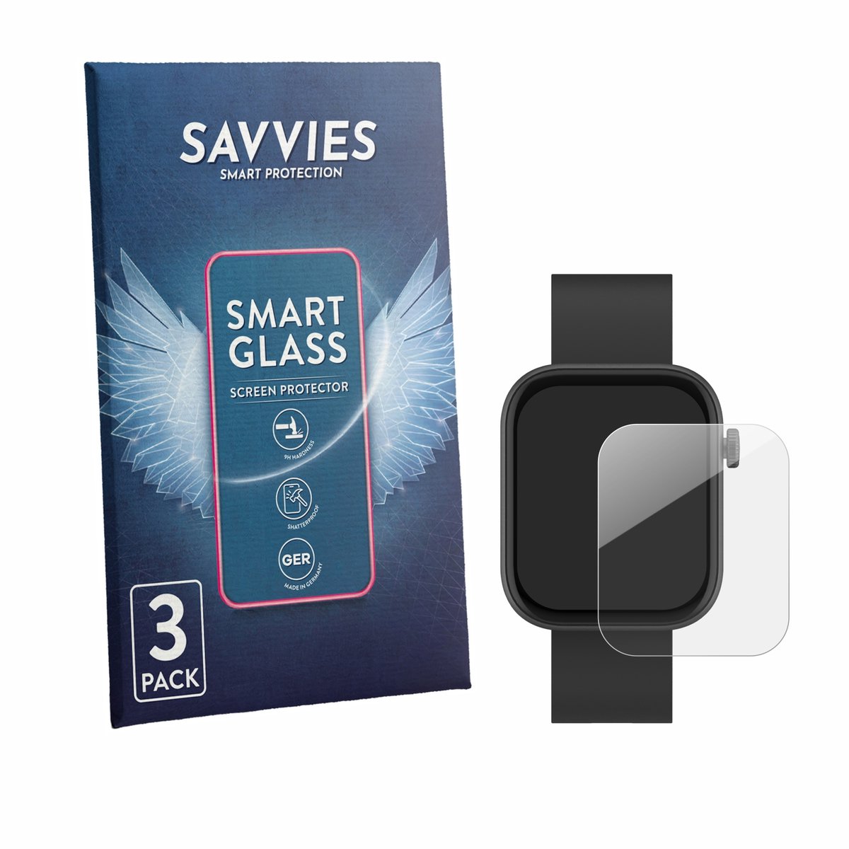 3 Stuks Savvies Screenprotector - geschikt voor Denver SWC-185B - beschermfolie glas transparant