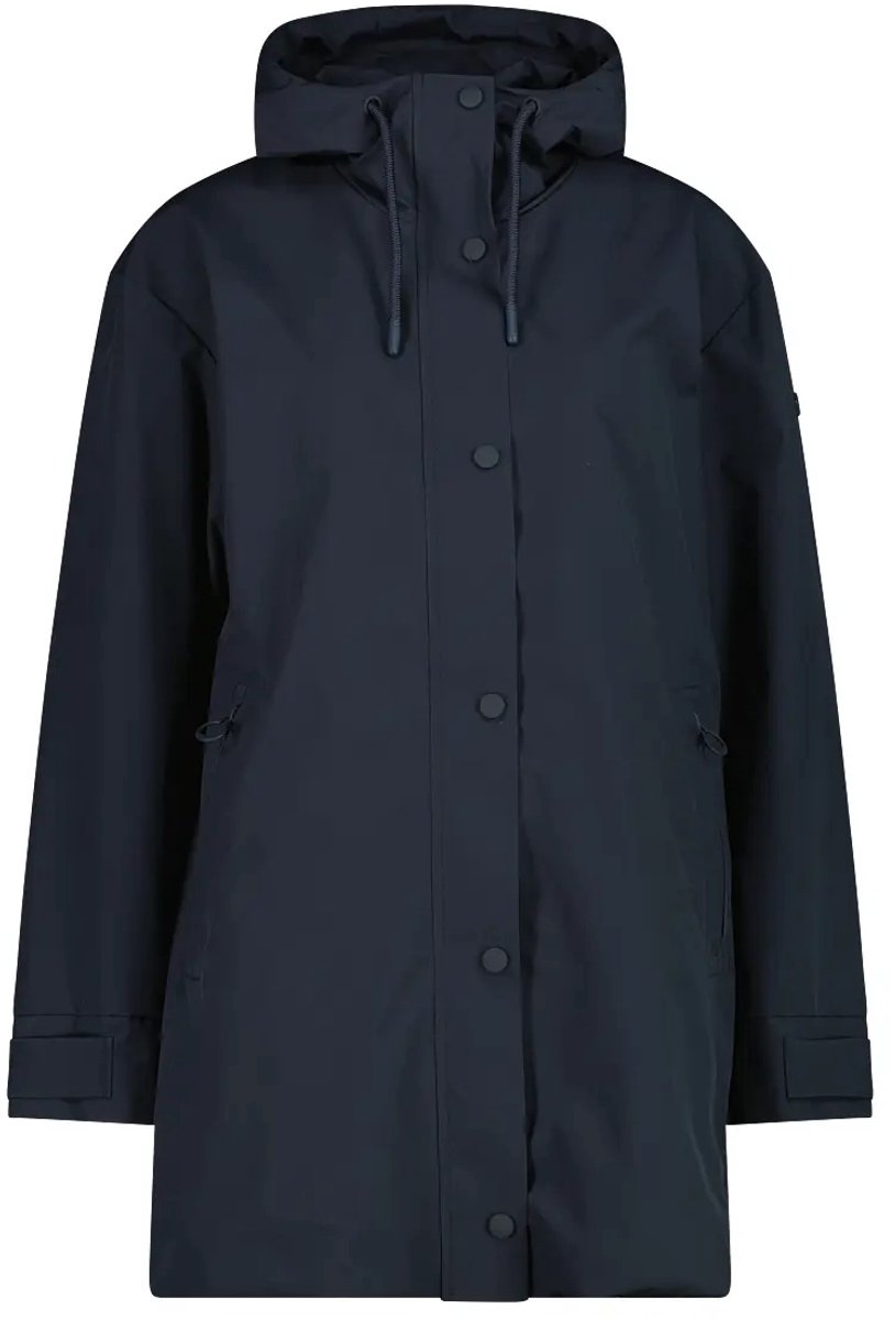 Dames parka met vaste capuchon CMP Zwartblauw
