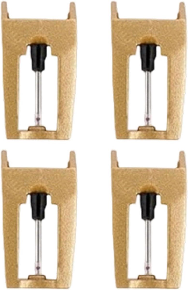 Naald Vervanging - Pickup Cartridge - Platen Afspelen - Precisie Diamant Tip - 4 Stuks - Zwart