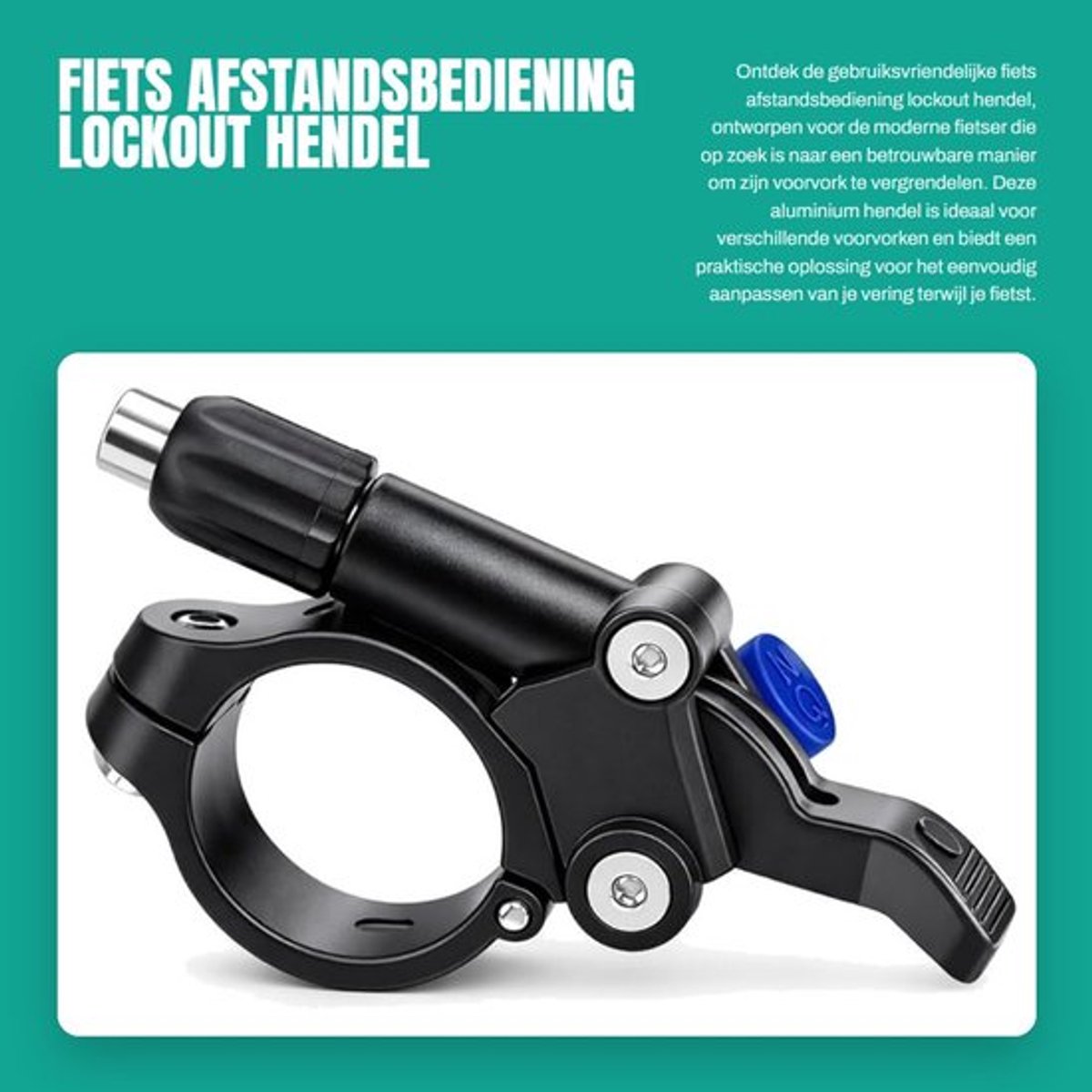 Lockout Hendel Aluminium - Fiets Afstandsbediening - Voorvork - Lichtgewicht - Corrosiebestendig - Geschikt voor XCM/XCR/Epicon/Epixon/Radion - Vergrendelingshendel