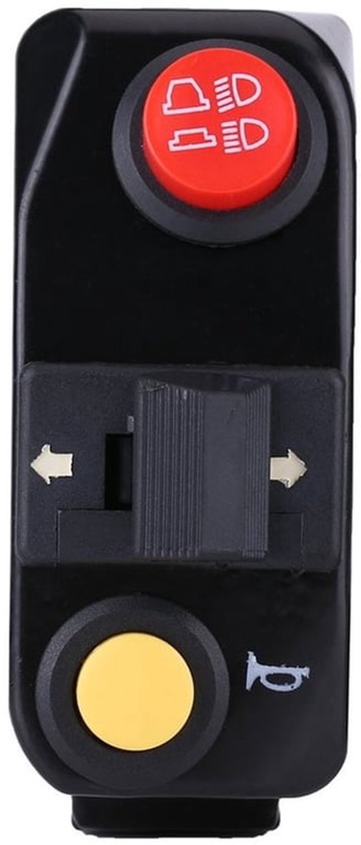 Motor Steering Switch - Turn Signal Schakelaar - Voor Makkelijk Gebruik - Zwart - Motor Hoorn - Geschikt voor 7/8 inch Handlebars