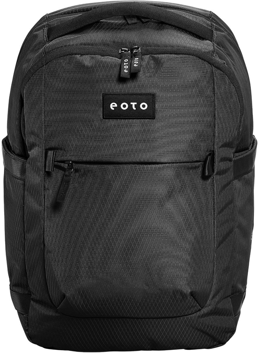 eoto schoolrugzak rugzak met laptopvak Midi20 Backpack 20L Black zwart