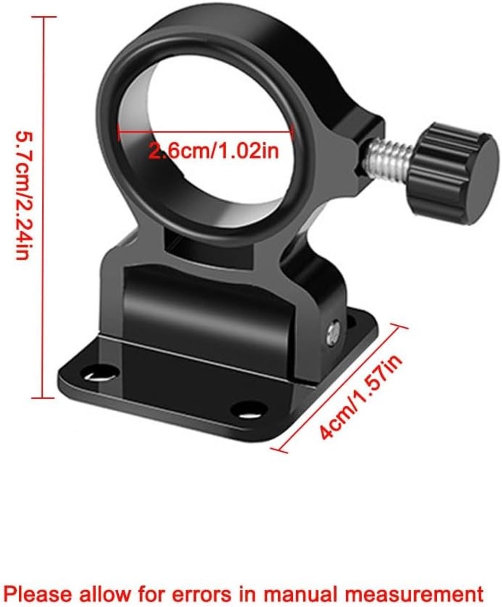 Parasolhouder voor balkon - Zwart - Magnesium-aluminium - 2-delige opvouwbare set - Voor buitengebruik