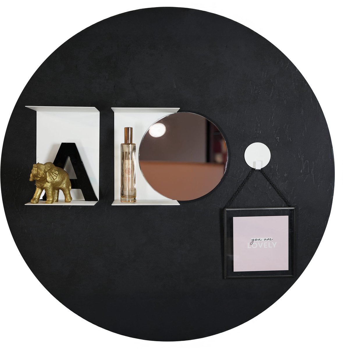 Design Magneetbord Rond - Leisteen - Rond - 40cm - Kamer26