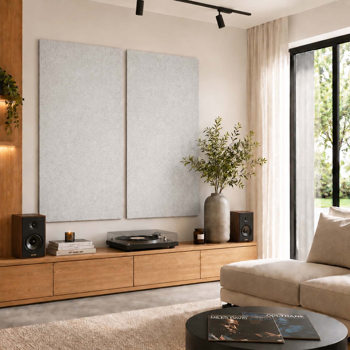Vilt Wandpaneel - Lichtgrijs - 122x244cm - Kamer26