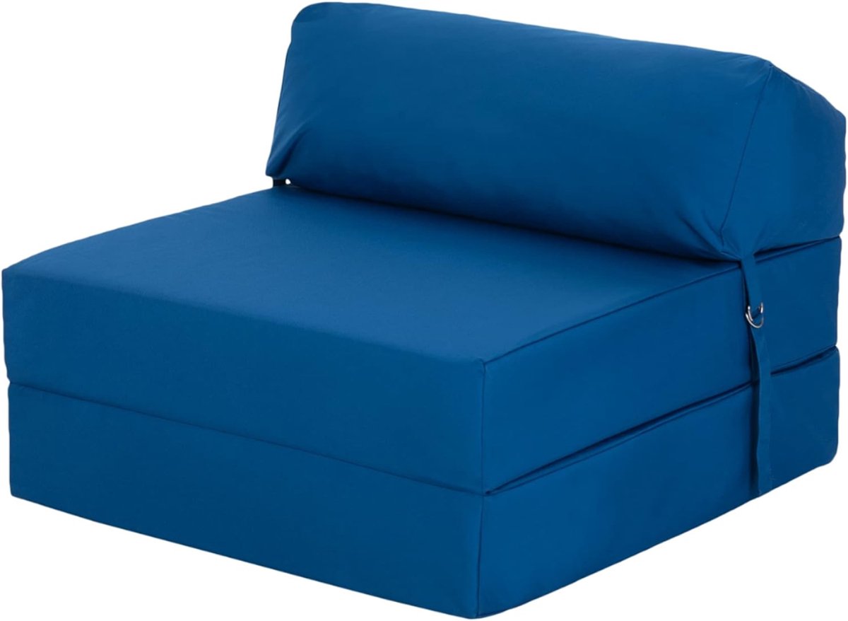 ZRNS® Slaapzetel - Slaapstoel - Slaapbank Uitklapbaar - Blauw