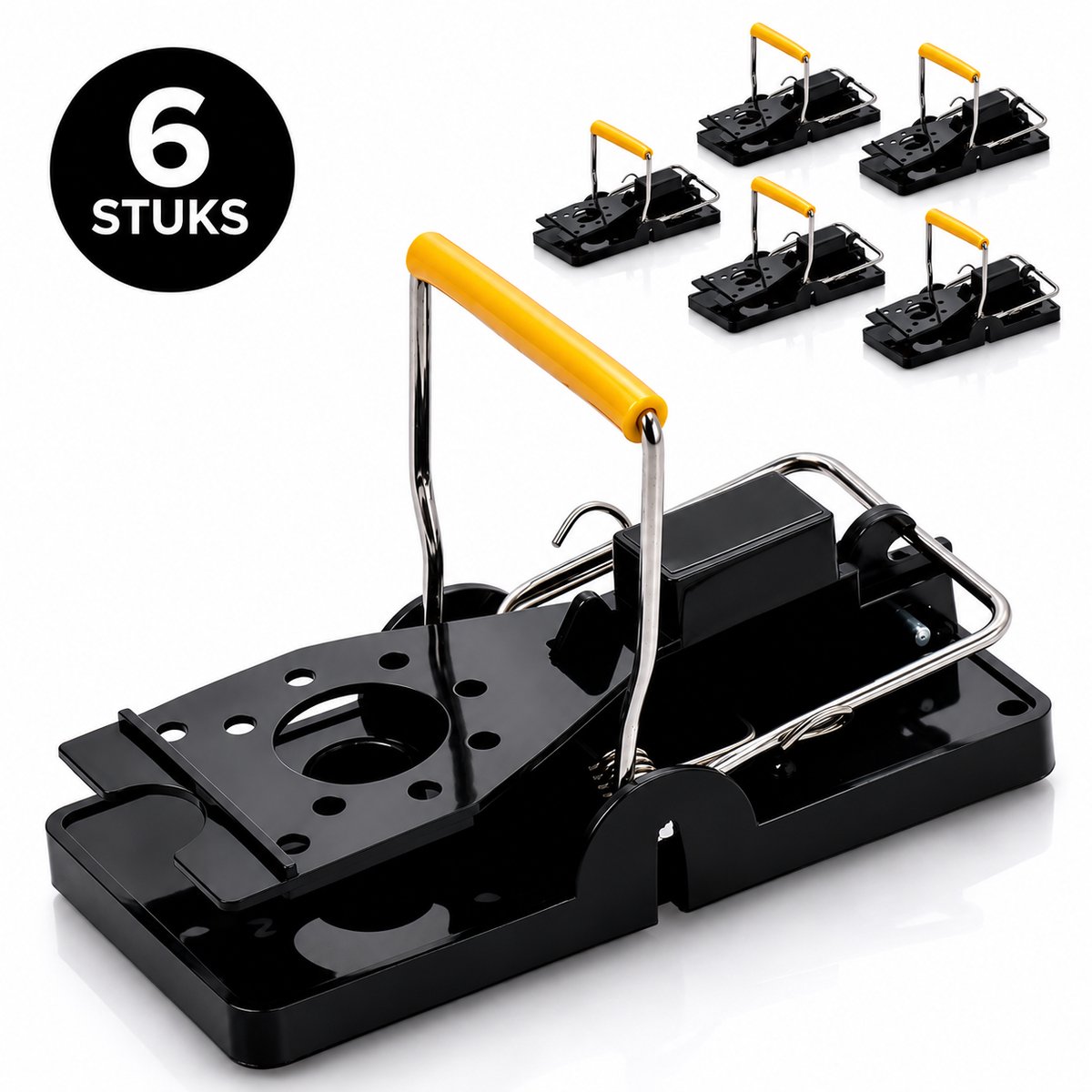 Dravaro Muizenval - Muizenvallen - Muizenklem voor Binnen en Buiten - 6 Stuks - Mouse Trap - Muizengif Alternatief