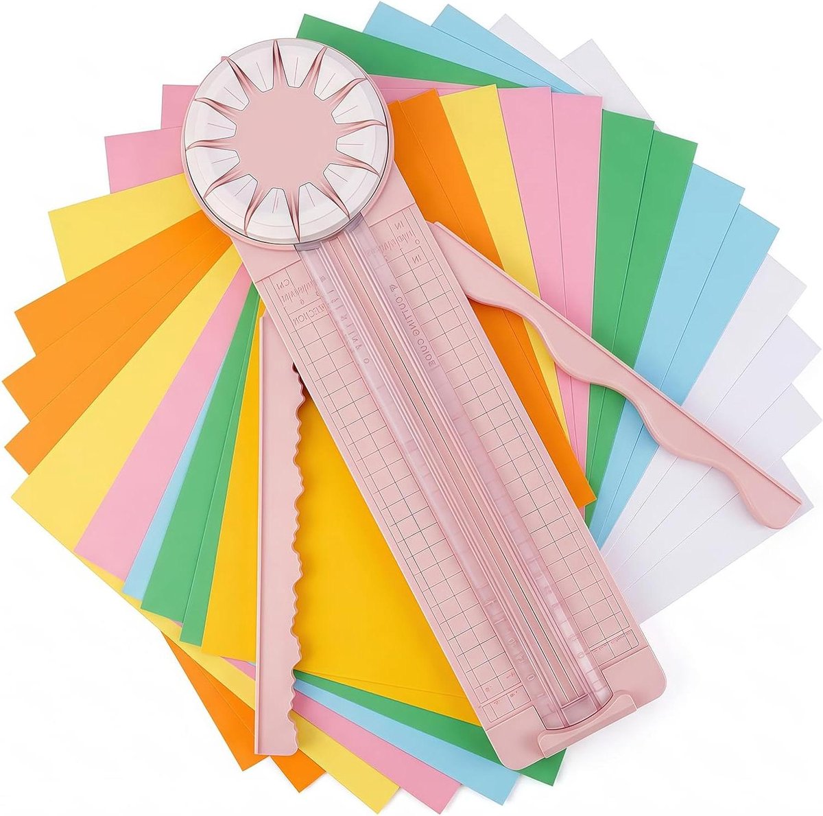 Randsnijder Papier - Papier Snijder - Hobby Projecten Maken - 12 Creatieve Snijvarianten - 20 x 15 x 2 cm
