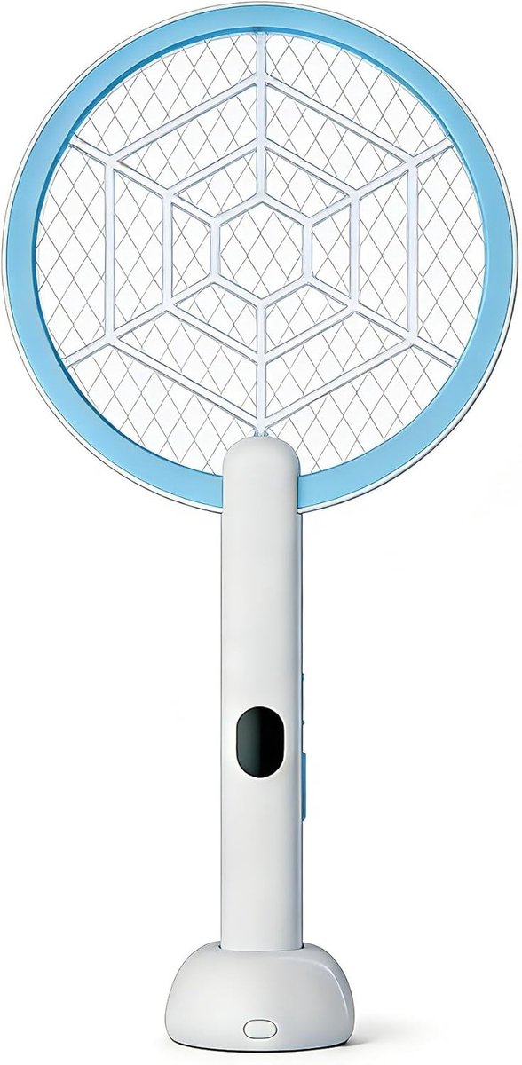 Vliegenlamp - Wit/blauw - Oplaadbaar met USB-C - Elektrisch Insectenracket voor Muggen en Vliegen