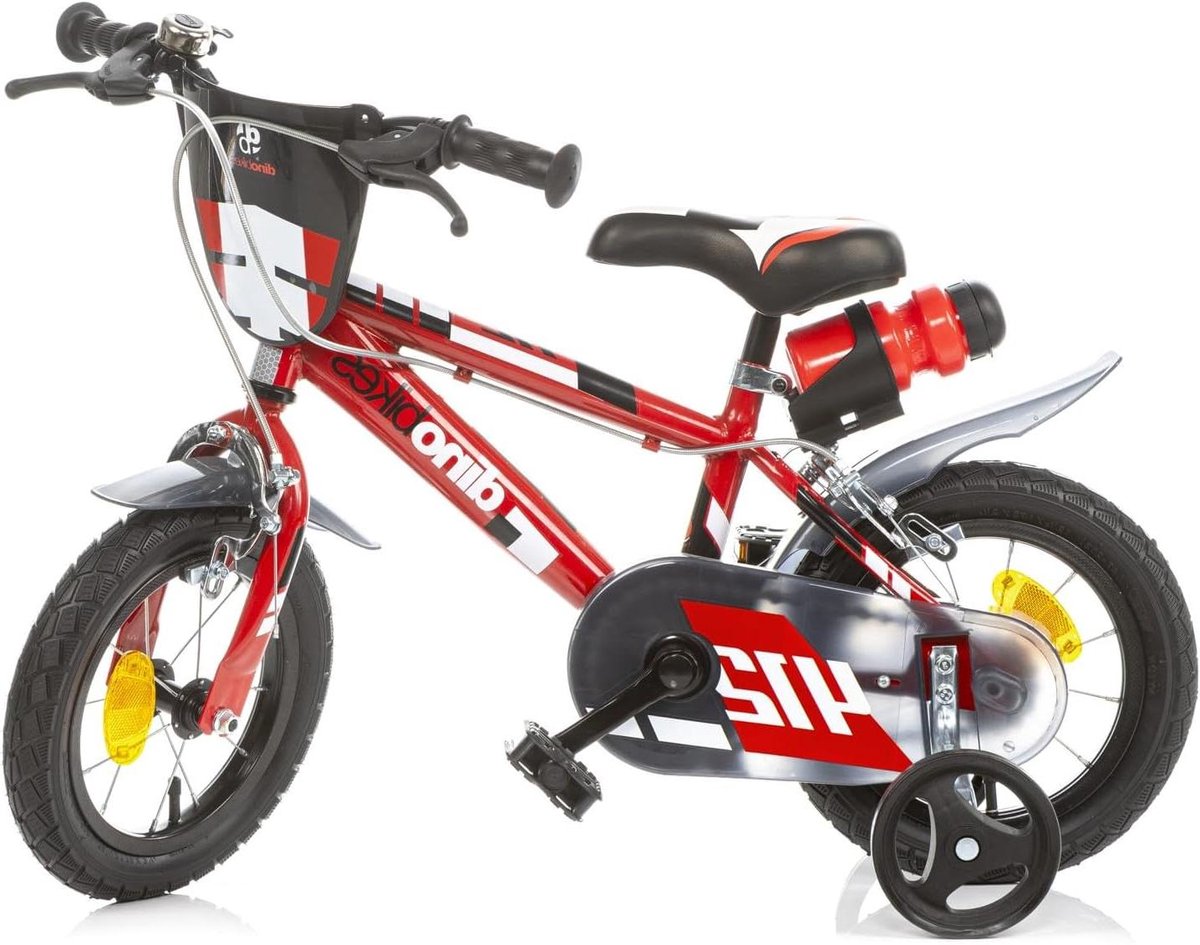 Kinderfiets - Loopfiets - Leren Fietsen - Frame met lage instap - 12 inch - Rood