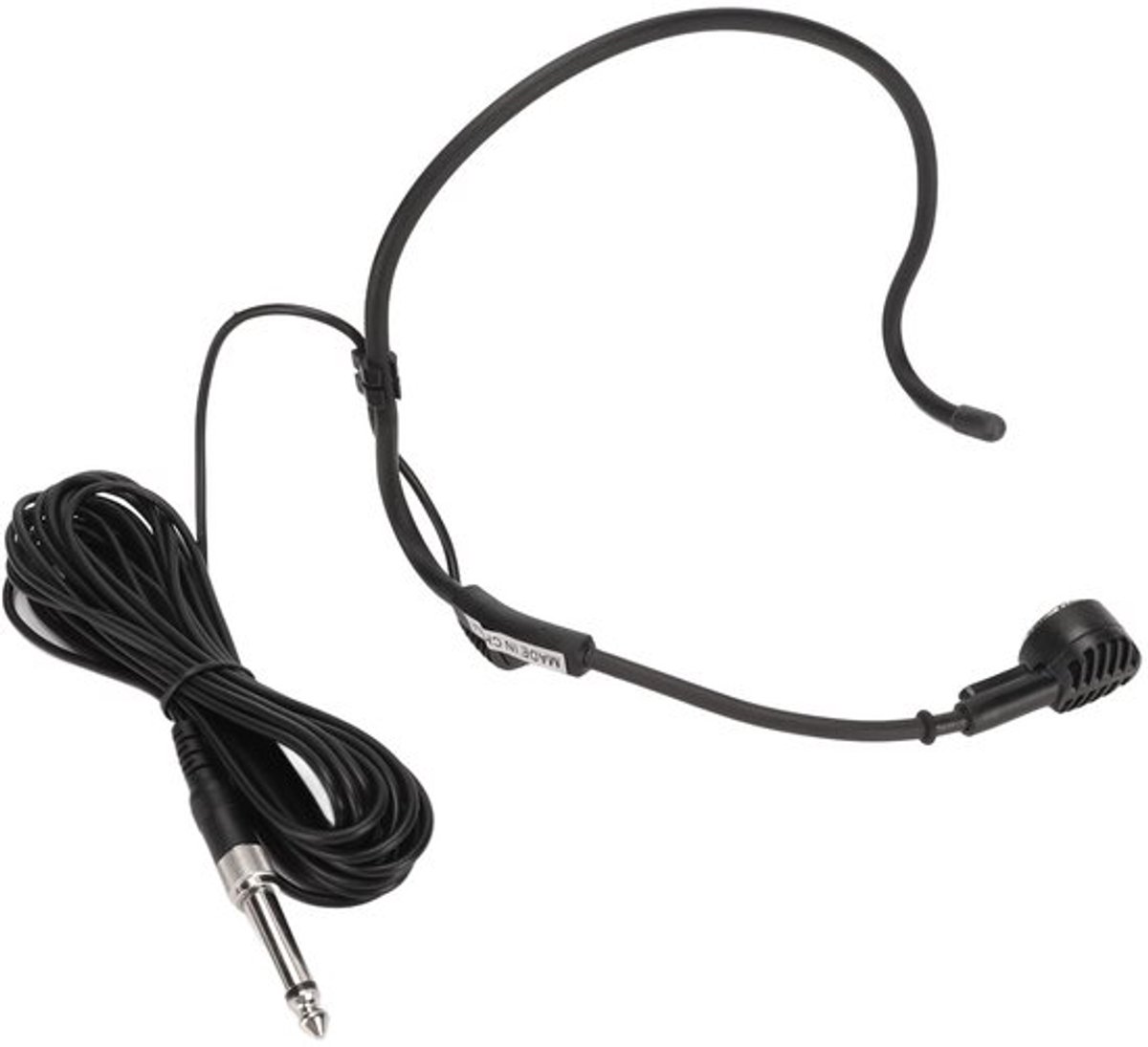 Oorhaakmicrofoon Bedraad - 6,35 Mm Aansluiting - Ergonomisch Ontwerp - Draagbaar - HiFi-Geluid - Professionele Geluidskwaliteit - Headsetmicrofoon