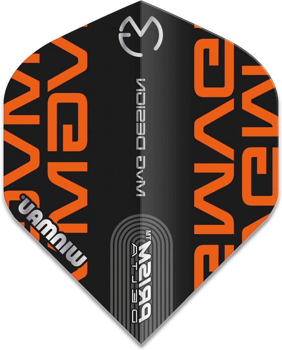 Dartvluchten - Vliegjes Darts - Darten - Extra dikke kern - 3 stuks - Zwart oranje
