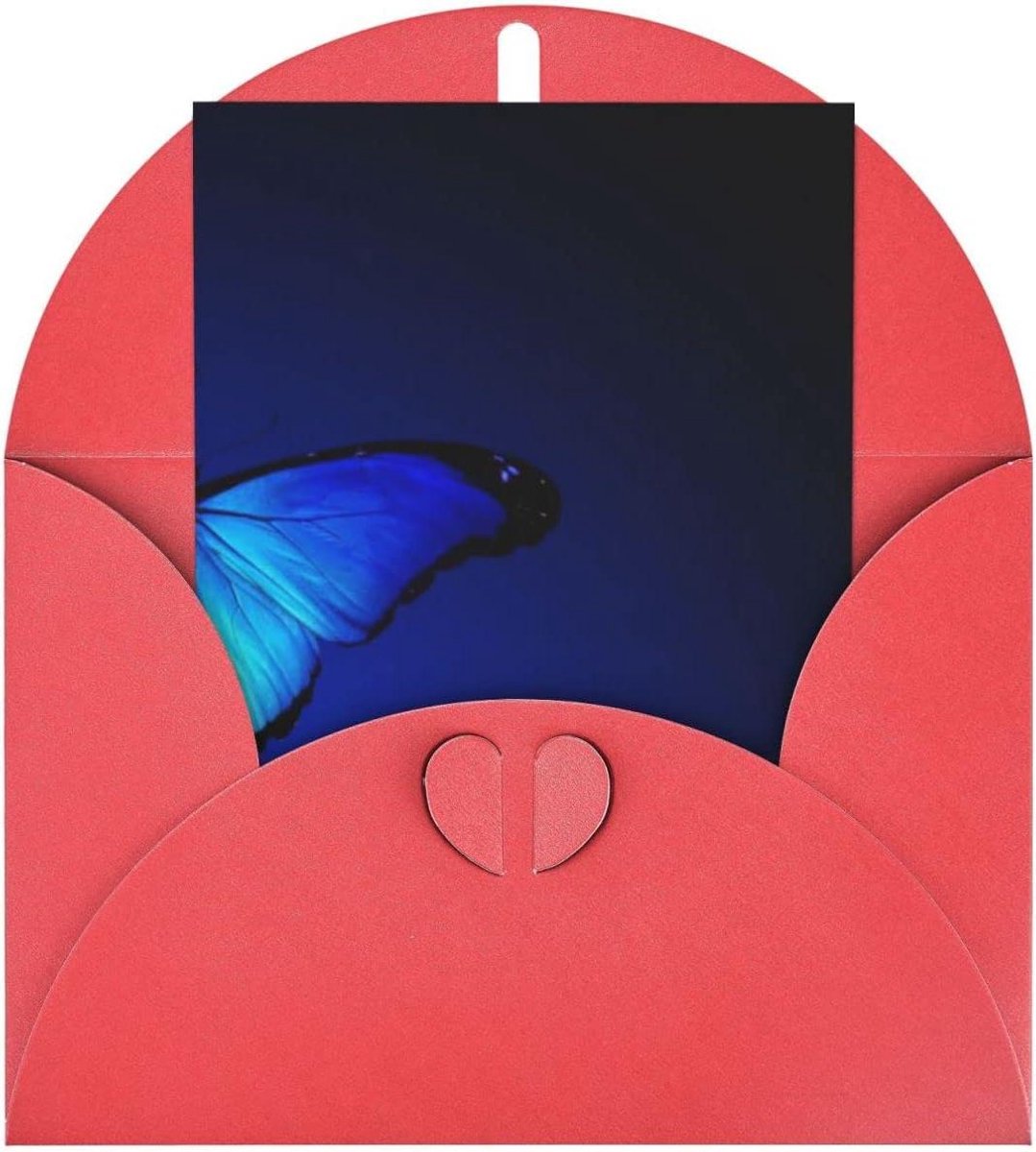 Wenskaart - Jubileumkaart Bedankkaart - Geleentheden Vieren - Parelmoer Papier - 10 x 15 cm - Rood