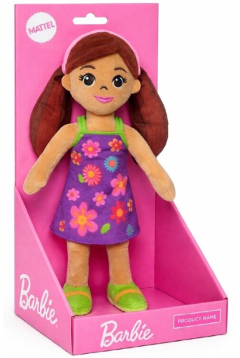 Flower - Barbie Pluche Knuffel Pop 30 cm - Speelgoed Knuffels voor Kinderen Meisjes - Barbie Girl Plush Toy - Knuffelpop Cadeau